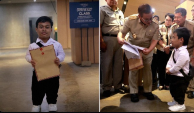 Dari Job Fair, Zidan Pemuda Bertubuh Mungil Kini Diterima Kerja di Transjakarta. (X@DuniaPunyaCerita)